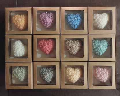 Bougie en forme de cœur